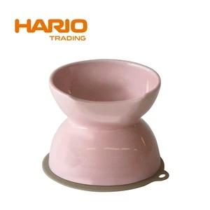 HARIO ハリオ 小型犬 中型犬 フードボウル チビプレダブル ペールピンク 餌入れ お皿