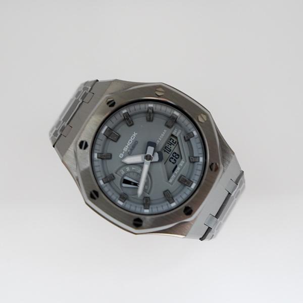G-shock　 GA-2110ET-8A　 カスタム　カシオーク　オリジナル　腕時計　ステンレス　...
