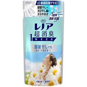 レノア 超消臭1WEEK 柔軟剤 部屋干し 花とおひさまの香り 詰め替え 400mL｜straw-osaka