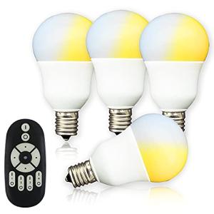共同照明 4個セット LED電球 E17 40w形 調光 調色（GT-B-5WT2-4B-Y）リモコン付 昼光色 電球色 led 5w 無線式リ｜straw-osaka