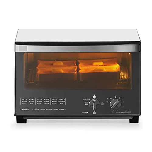 ツインバード トースター オーブントースター 4枚焼きミラーガラス ホワイト TS-4047W