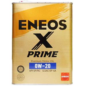 ENEOS X PRIME (エックスプライム) エンジンオイル 0W-20 SP/RC GF-6A (100％化学合成油) 4L缶｜straw-osaka