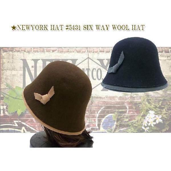 NEWYORKHAT【ニューヨークハット】＃5431 SIX WAY WOOL HAT シックスウェ...