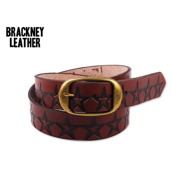 BRACKNEY LEATHER WORKS【ブラックニーレザーワークス】アメリカ製型押 レザーベル...