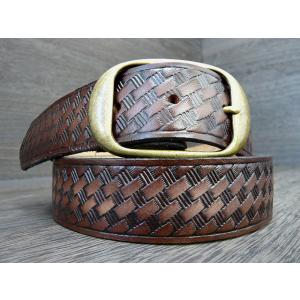 BRACKNEY LEATHER WORKS【ブラックニーレザーワークス】アメリカ製型押 レザーベル...