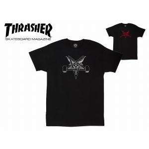 ☆THRASHER【スラッシャー】BLACKOUT T-Shirt ブラックアウト Tシャツ 14381｜stream-hat