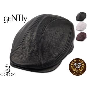 牛革リアルレザーハンチング REAL LEATHER HUNTING レザー 革 牛革 GENTLY ジェントリー 14439　22091 22936