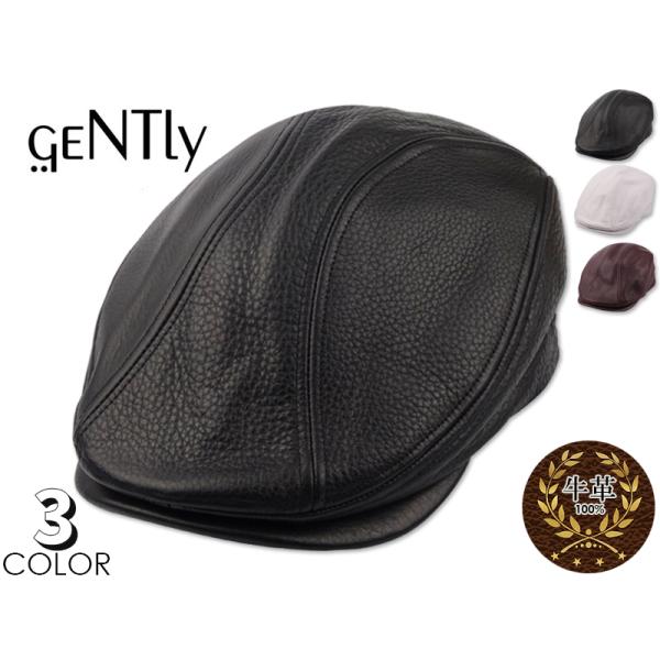 牛革リアルレザーハンチング REAL LEATHER HUNTING レザー 革 牛革 GENTLY...