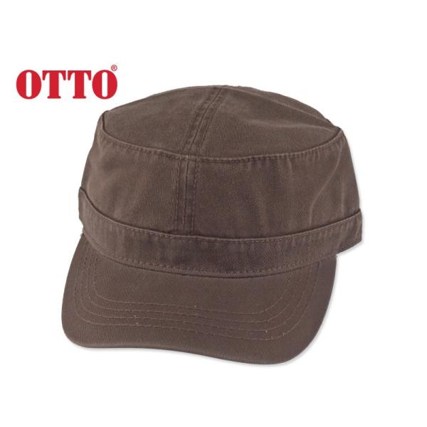 OTTO【オットー】ワッシュドコットンツウィルミリタリーキャップ ワークキャップ ブラウン 1142...