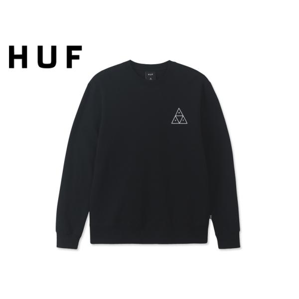 HUF【ハフ】ESSENTIALS TT CREW BLACK スウェット ブラック 18103