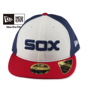 NEWERA【ニューエラ】59FIFTY LOW PROFILE CHICAGO WHITE SOX RED/WHITE/ROYAL ホワイトソックス レッド/ホワイト/ロイヤル 19389