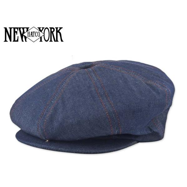 NEWYORK HAT 【ニューヨークハット】#6103 DENIM STICHE NEWSBOY ...