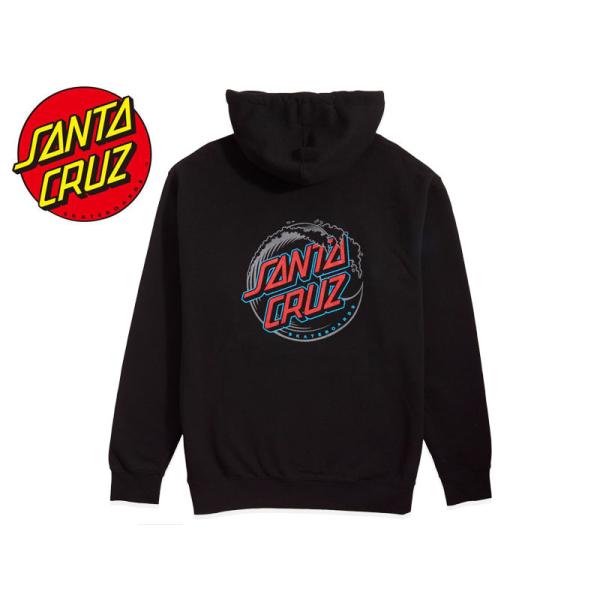 SANTA CRUZ【サンタクルーズ】VACANT WAVE DOT HOODED BLACK ウェ...