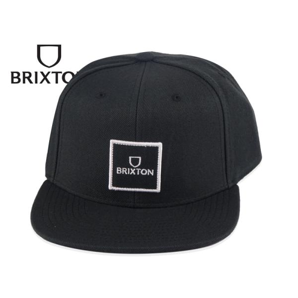 BRIXTON ブリクストン ALPHA SQUARE MP SNAPBACK BLACK スナップ...