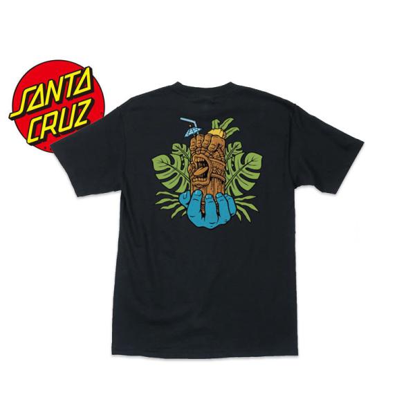 SANTA CRUZ【サンタクルーズ】Tiki Hand T-SHIRTS BLACK ティキハンド...