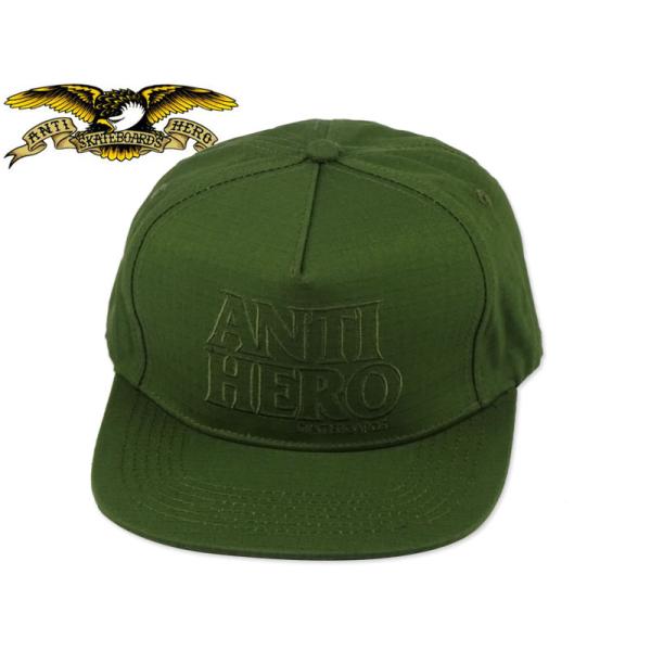 ANTIHERO アンタイヒーロー BLACKHERO OUTLINE CAP OLIVE/OLIV...