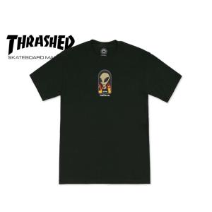 THRASHER×Alien Workshop スラッシャー×エイリアンワークショップ BELIEVE T-Shirt Black Tシャツ ブラック 20811｜stream-hat