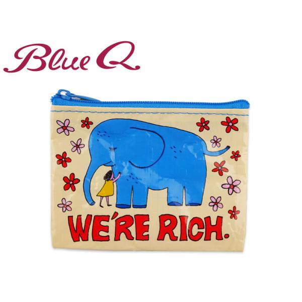 Blue Q ブルーキュー WE'RE RICH COIN PURSE コインケース 20962