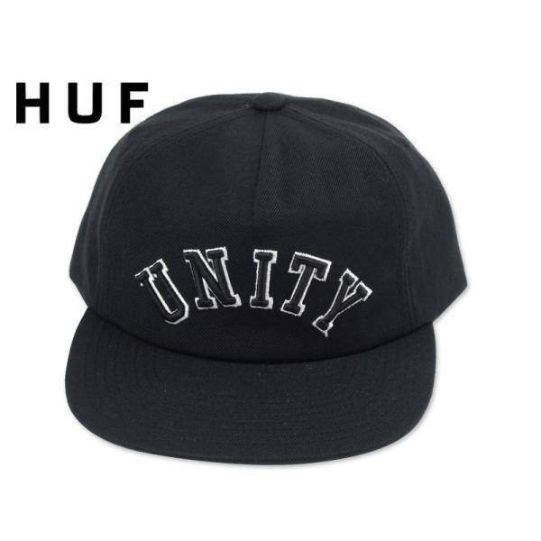 HUF ハフ UNITY SNAPBACK BLACK スナップバックキャップ ブラック 21074