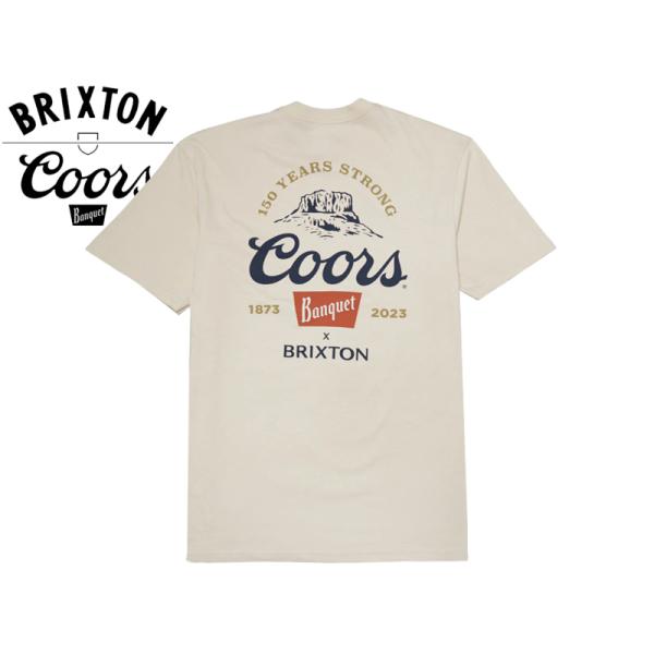 BRIXTON×COORS ブリクストン×クアーズ 150 ARCH T-SHIRTS CREAM ...