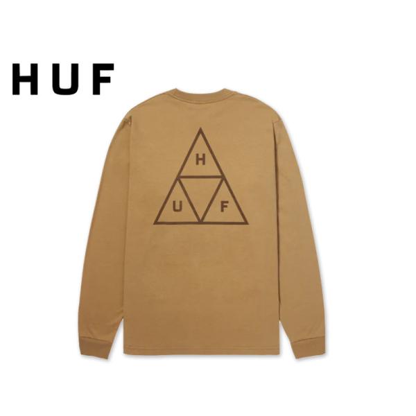 HUF ハフ ESSENTIALS SET TT LONG SLEEVE CAMEL ロングスリーブ...