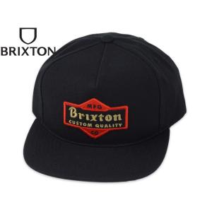 BRIXTON ブリクストン ASHFIELD MP SNAPBACK BLACK キャップ ブラック 21389｜stream-hat