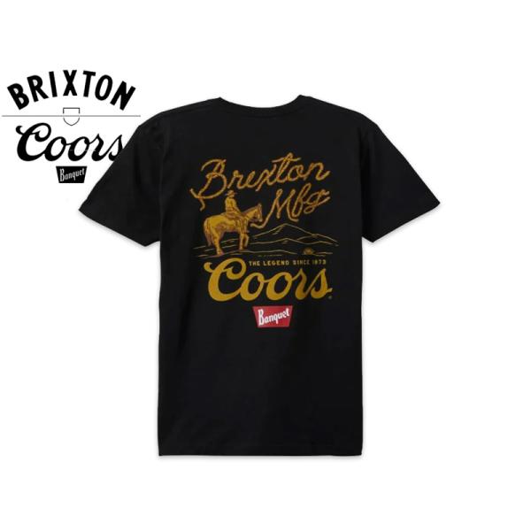 BRIXTON×COORS ブリクストン×クアーズ LEGENDS T-SHIRTS BLACK T...