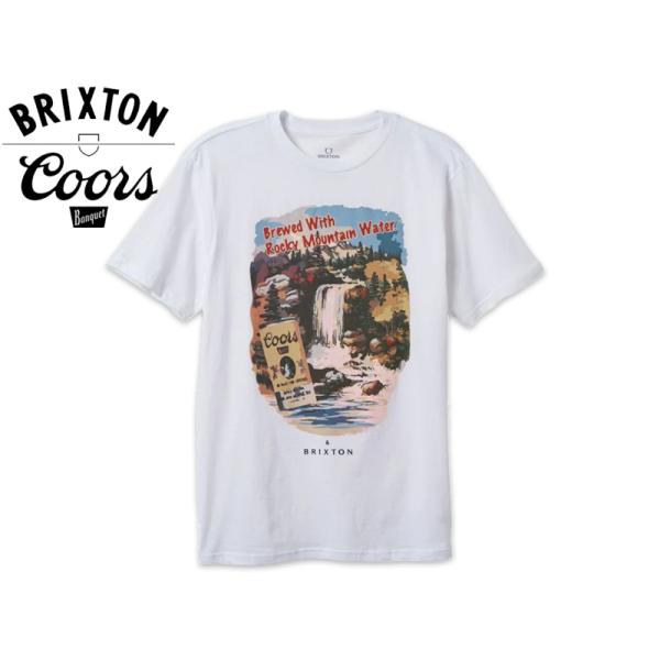 BRIXTON×COORS ブリクストン×クアーズ SPRING T-SHIRTS WHITE スプ...