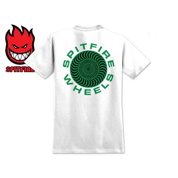 SPITFIRE スピットファイヤー CLASSIC SWIRL T-SHIRT WHITE/GRE...