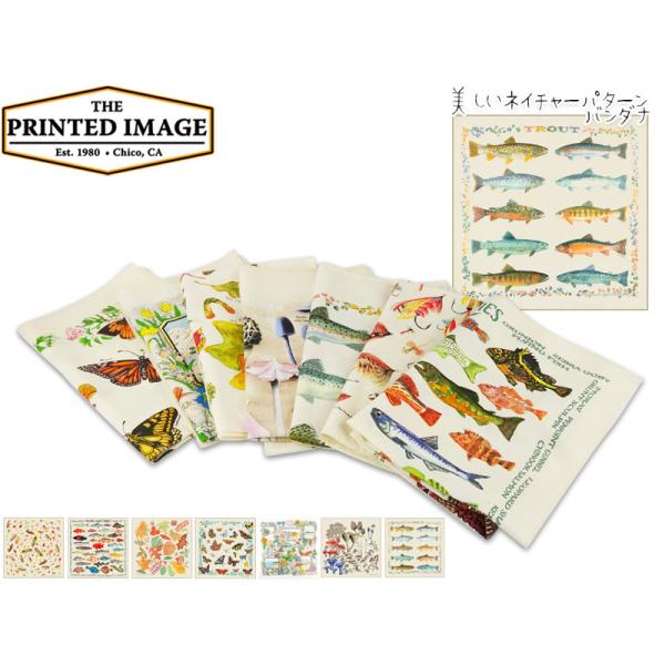 THE PRINTED IMAGE プリントイメージ Nature Print BANDANA ネイ...