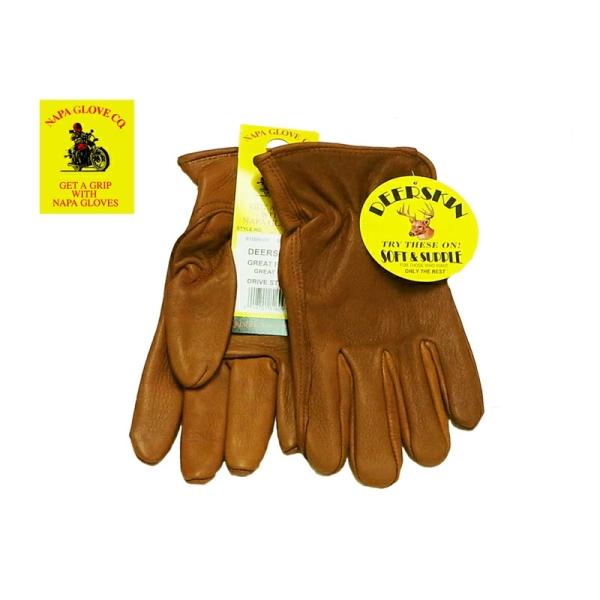 NAPA GLOVE ナパグローブ 815 BROWN DEERSKIN GREAT FEEL DR...