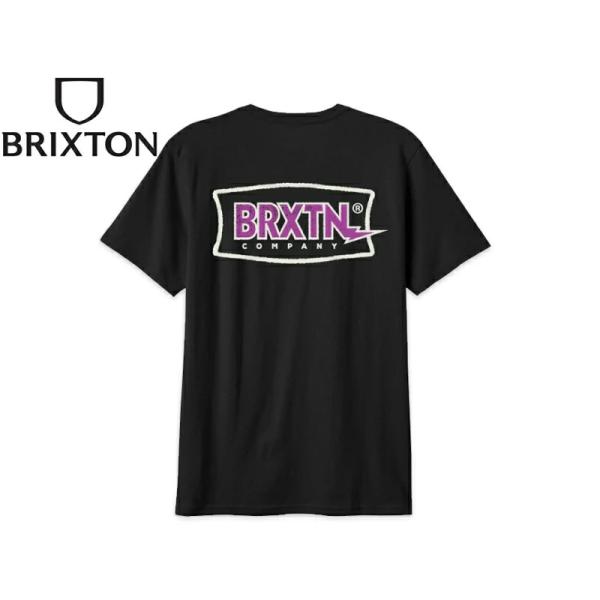 BRIXTON ブリクストン LIGHTNING T-SHIRTS BLACK ライトニング Tシャ...