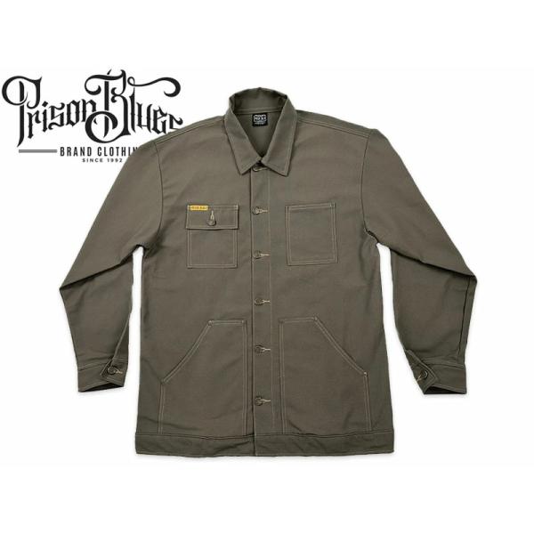 PRISON BLUES プリズンブルース YARD COAT UNLINED RIGID OLIV...