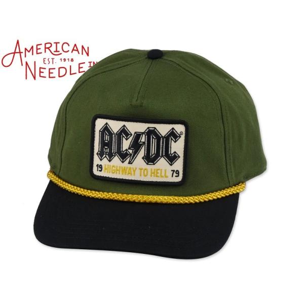 AMERICAN NEEDLE アメリカンニードル ACDC ROSCOE ROPE ARMY GR...
