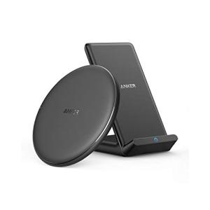 【2個セット】 Anker PowerWave 10 Pad &amp; Stand ワイヤレス充電器 Qi...