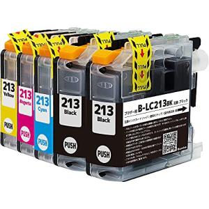 brotherLC213-5本セット Bumba製互換インクカートリッジ ICチップ付き 残量表示機能付き  1年