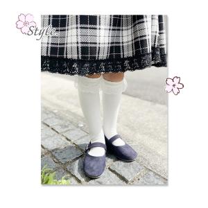 靴下 キッズ ハイソックス 白 子供 女の子 ...の詳細画像2