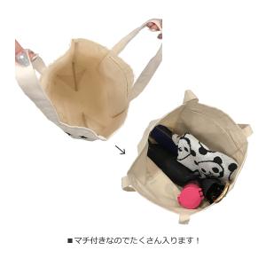 トートバッグ キャンバス 肩掛け レディース ...の詳細画像3