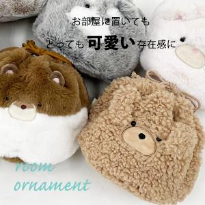 巾着袋 ポーチ バッグ パンダ カワウソ ネコ...の詳細画像1