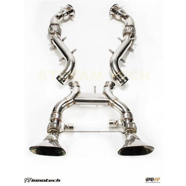 iPE イノテック McLaren MP4-12C用 可変バルブ マフラー フルシステム ステンレス...
