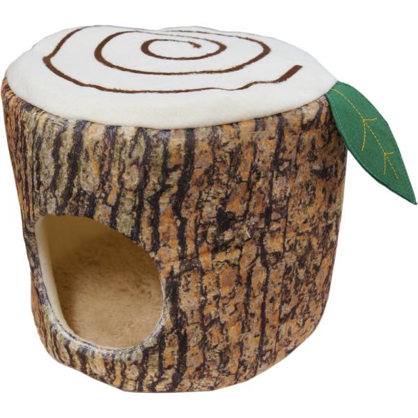 ドギーマンハヤシ　ウサギのふわふわ切り株ベッド　インテリア　ベッド　うさぎ　ウサギ　ふわふわ　隠れ家...