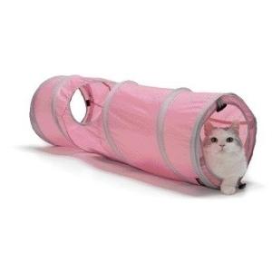 猫壱 キャットトンネル ピンク トンネル おもちゃ 猫 ねこ ネコ｜streamtech
