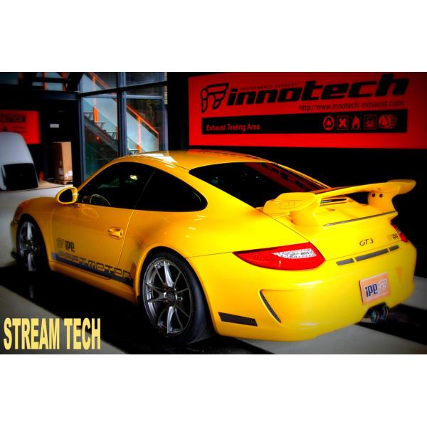 iPE イノテック PORSCHE 997 GT3用 可変バルブ マフラー フルシステム チタン製 ...
