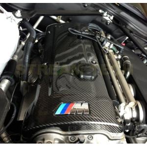 BMW E46 M3 E40 Z4M専用 カーボン エンジンカバー 交換式 エンジンヘッドカバー カーボンカバー カーボンガーニッシュ 綾織 シルキーシックス S54 人気商品｜streamtech