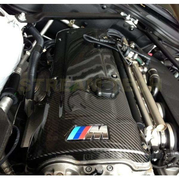 BMW E46 M3用 カーボン エンジンカバー 交換式 エンジンヘッドカバー カーボンカバー カー...