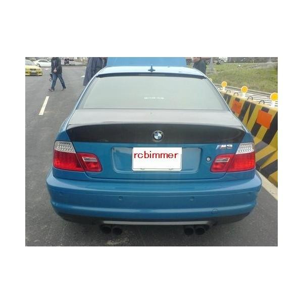 BMW E46 3シリーズ クーペ用 M3 CSLタイプ カーボン リアスポイラー トランクスポイラ...