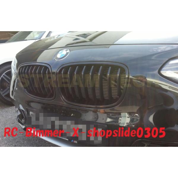 BMW F20 1シリーズ 前期用 スポーツタイプ 艶有ブラック キドニーグリル フロントグリル セ...