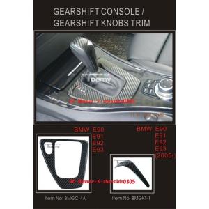 BMW E90 E91 E92 E93 3シリーズ 左ハンドル用 リアルカーボン シフトコンソール ...