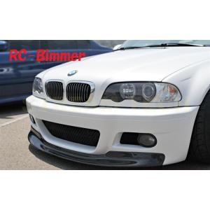BMW E46 M3用 AKタイプ カーボン フロントスポイラー リップスポイラー フロントリップ ...