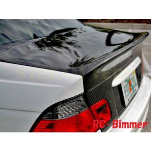 BMW E46 3シリーズ セダン用 CSLタイプ カーボン トランク ダックテール リアウイング ...
